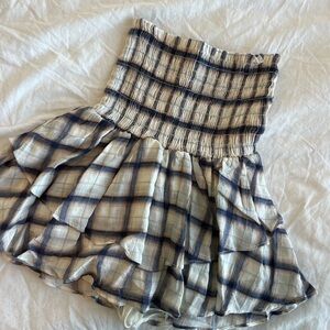 Plaid Ruffle Women's Skort
